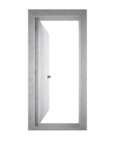Open white door image. concept of opportunity and new start png