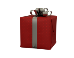 Gift box with bow for christmas festivity png