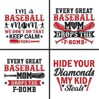 béisbol pelota vector svg camiseta diseño.