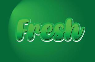 FRESH EPS TEXT EFFECT STYLE vector