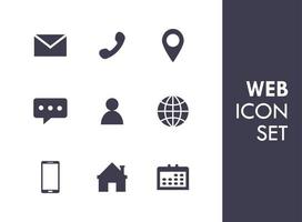 Flat Web Business Vector Icons Collection