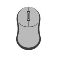 Flat Computer Mouse Vector Icon Illustration