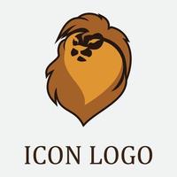 icono de vector de plantilla de logotipo de león