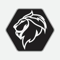 icono de vector de plantilla de logotipo de león