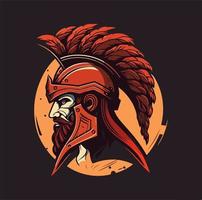 Spartan Strong Mascot logo Vector Illustration eps10