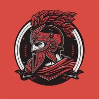 Spartan Strong Mascot logo Vector Illustration eps10