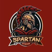 Spartan Strong Mascot logo Vector Illustration eps10