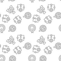 Vector seamless pattern of map, globe, algorithm on white background. It can be used for printing on various surfaces