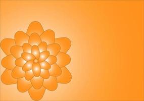 abstract floral luxury background with orange flowers vector