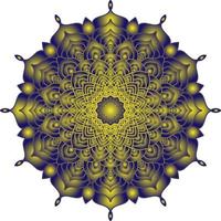 texturizado bordado floral 3d vistoso mandala modelo vector