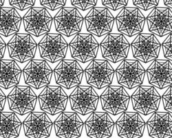 eamless black and white pattern with hexagon vector