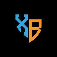 xb resumen monograma logo diseño en negro antecedentes. xb creativo iniciales letra logo concepto. vector