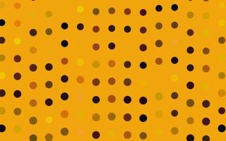 Dark Yellow, Orange vector cover with spots.