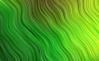 Light Green vector pattern with lines, ovals.