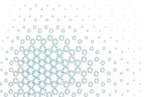 Light blue, green vector template with circles.