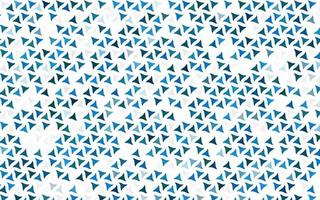 Light BLUE vector seamless background with triangles.