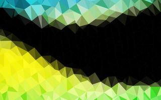 Fondo de mosaico abstracto de vector verde claro, amarillo.