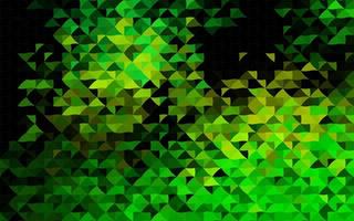 Dark Green, Yellow vector cover in polygonal style.