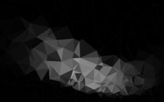 plata oscura, textura de mosaico de triángulo de vector gris.