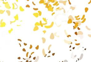 Light yellow, orange vector background with abstract forms.