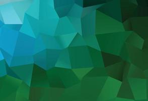 Dark Blue, Green vector polygon abstract layout.