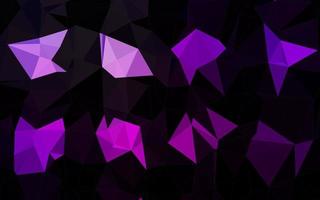 Dark Purple vector polygon abstract layout.