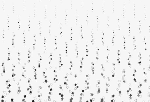 Plantilla de vector gris plateado claro con estilo cuadrado.