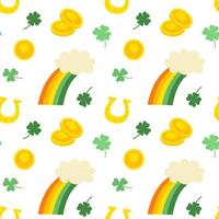 Seamless pattern for St. Patricks day. For background, textile, wrapper vector
