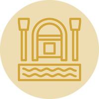 Rafting Vector Icon Design