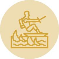 Surfing Vector Icon Design