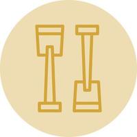 Paddle Vector Icon Design