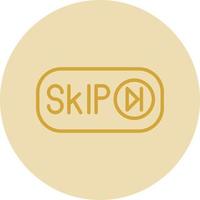 Skip Ad Vector Icon Design