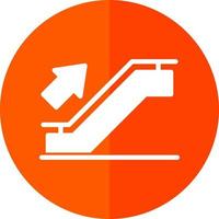 diseño de icono de vector de escalera mecánica