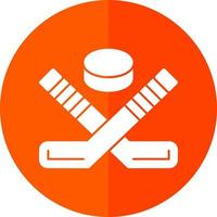 Ice Hockey Vector Icon Design