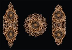 islamic pattern Islamic inscription in two different forms vector