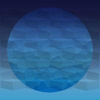 abstract texture isometric in blue circle background vector