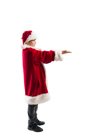 Young  man with santa claus costume ready for christmas png