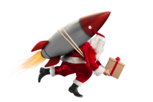 Santa claus competition for the fastest possible delivery of gifts png