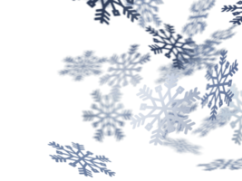 transparant PNG samenstelling van zilver Kerstmis sneeuwvlokken