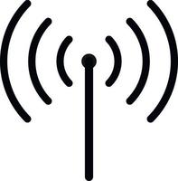 Wireless and wifi icon or wi-fi icon sign for remote internet access. vector