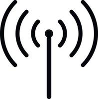 Wireless and wifi icon or wi-fi icon sign for remote internet access. vector