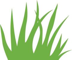 Illustration tufts green grass. vector