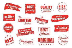 Set of brush sale banners, labels, tags and stickers. vector