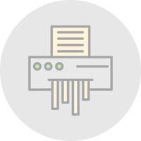 Paper Shredder Vector Icon Design