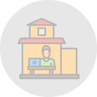 Work From Home Vector Icon Design