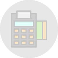 Pos Terminal Vector Icon Design