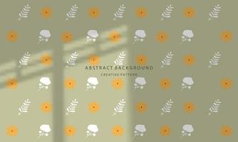 abstract background geometric gradient flower handdrawn pattern simple cute attractive yellow pastel eps 10 vector