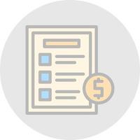 Invoice Vector Icon Design