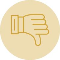 Thumbs Down Vector Icon Design