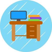 diseño de icono de vector de mesa de trabajo